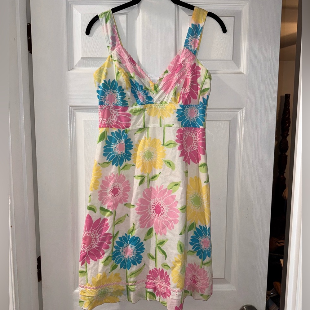 Lilly Pulitzer vintage Y2K Multicolor Floral Dress size 4